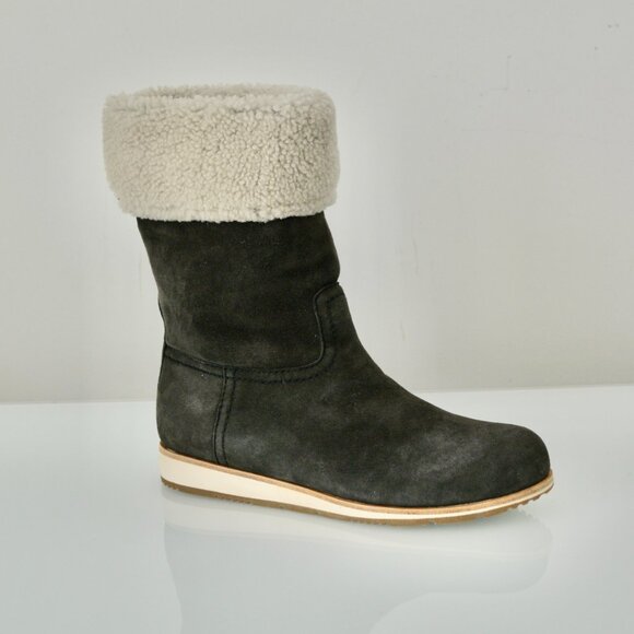 NIB PRADA SUEDE SHEARLING LINED BOOTS - Picture 4 of 6